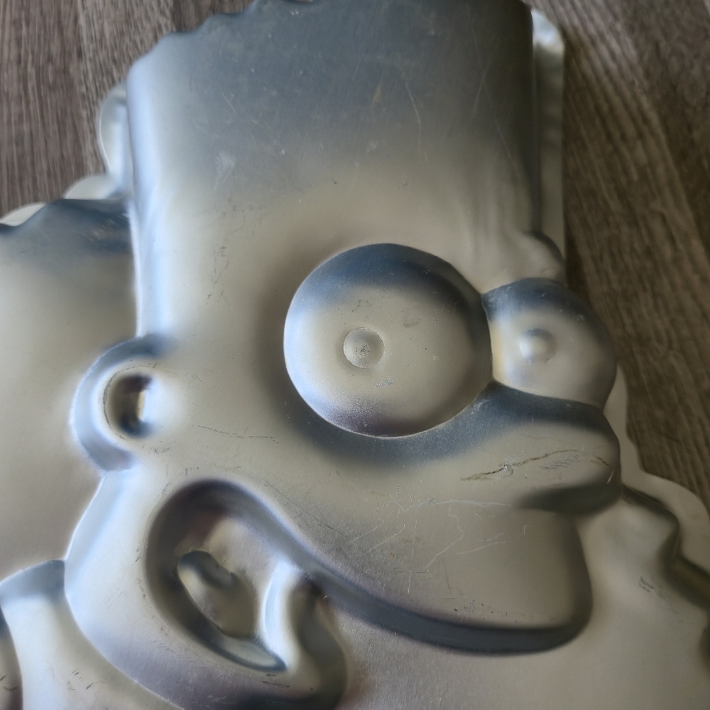 Wilton Bart Simpson Vintage 90s Aluminium Cake Pan Bakeware Mold 2105-9002 Retro - Picture 5 of 5